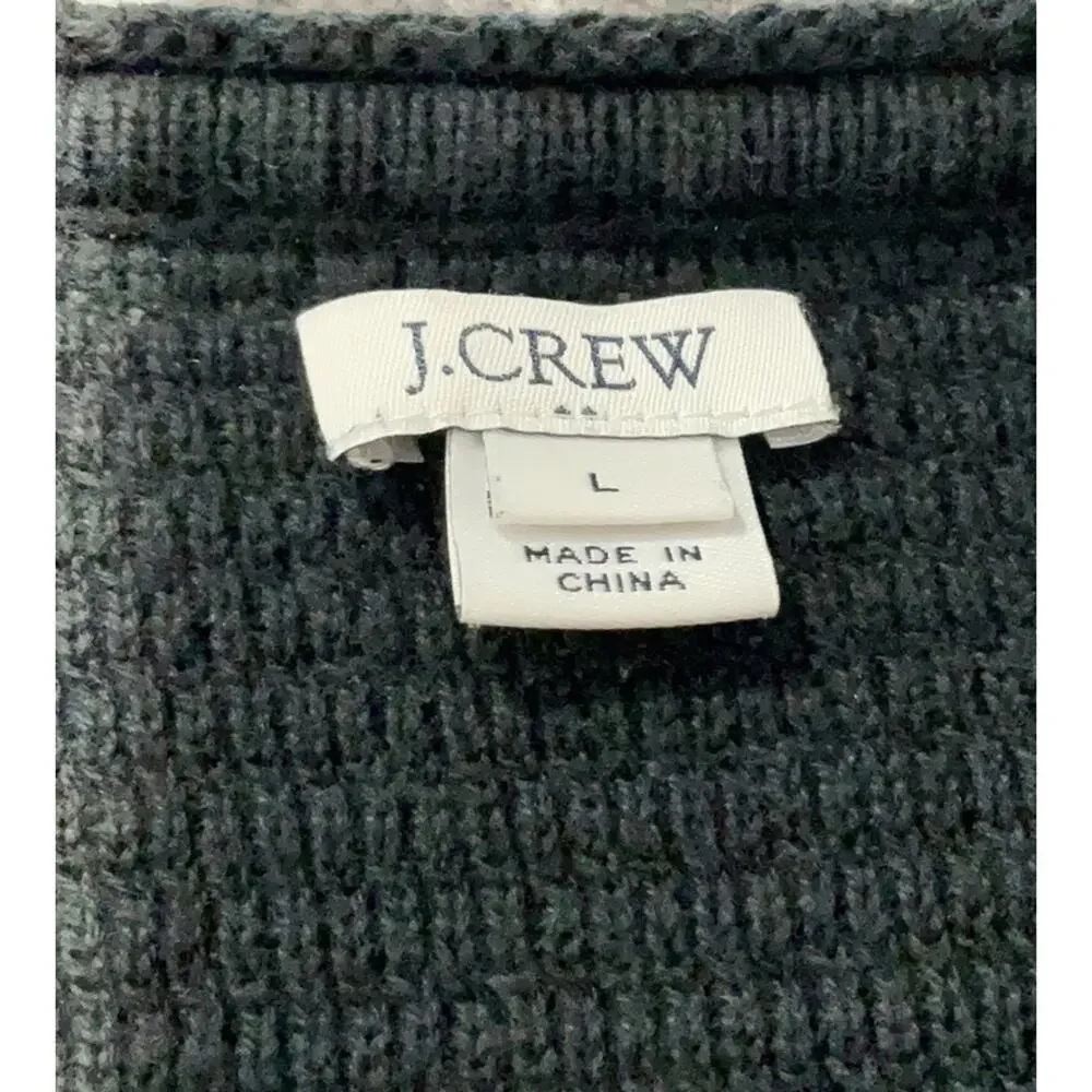 J.Crew Black Bouclé Fringe Trim‎ Dress Size L Classic Chic Shift
